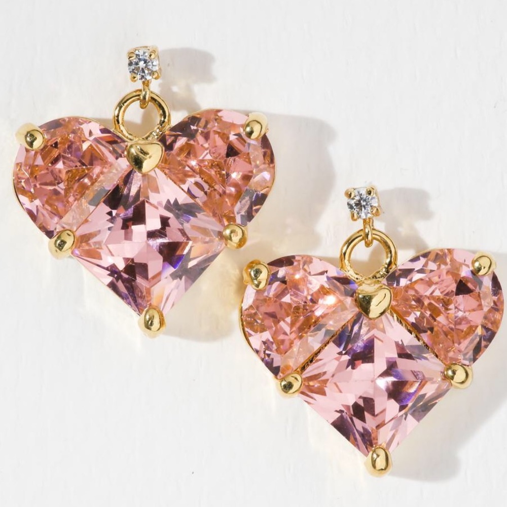 New Vanessa Mooney romance earrings pink hearts